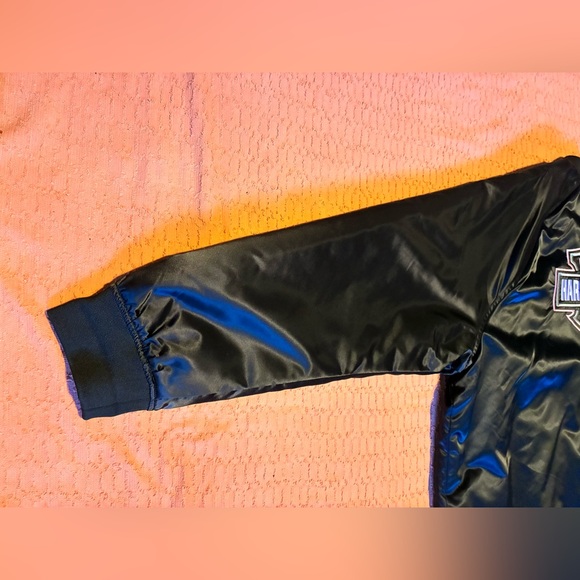 Woman’s Harley Davidson Black Bomber Jacket Size 3X - Picture 4 of 16